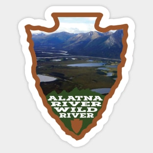 Alatna River Wild River photo arrowhead Sticker